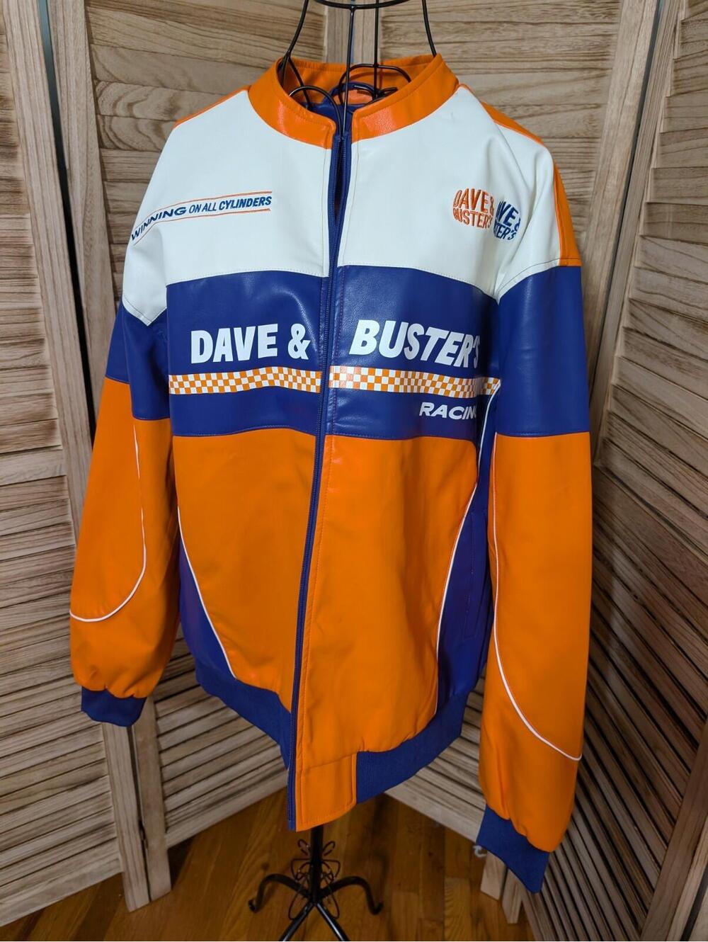 New Dave and Busters Leaderboard Challenge NASCAR Racing Jacket Mens Size Large